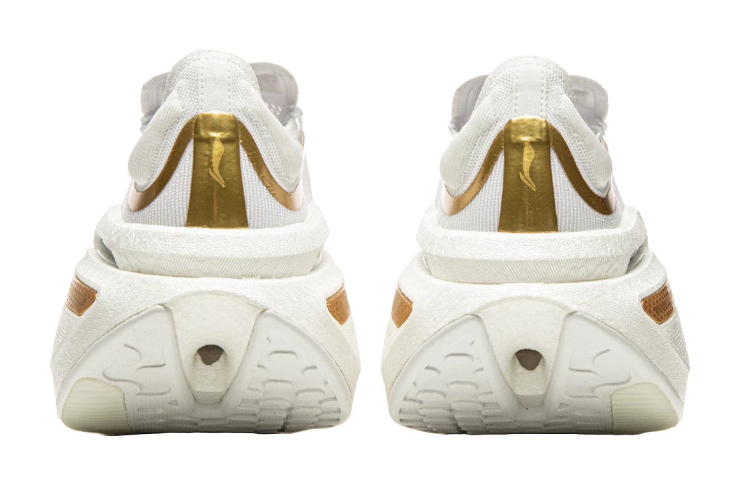 Li Ning Shadow 3.0 Cushioning Rebound Low top Running Shoes Unisex White Gold  VJsneaker