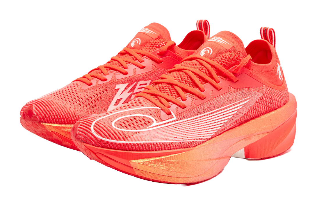 QIAODAN Feiying Plaid 2.0 Running Shoes Men's Low top Flame Red/Jordan White 