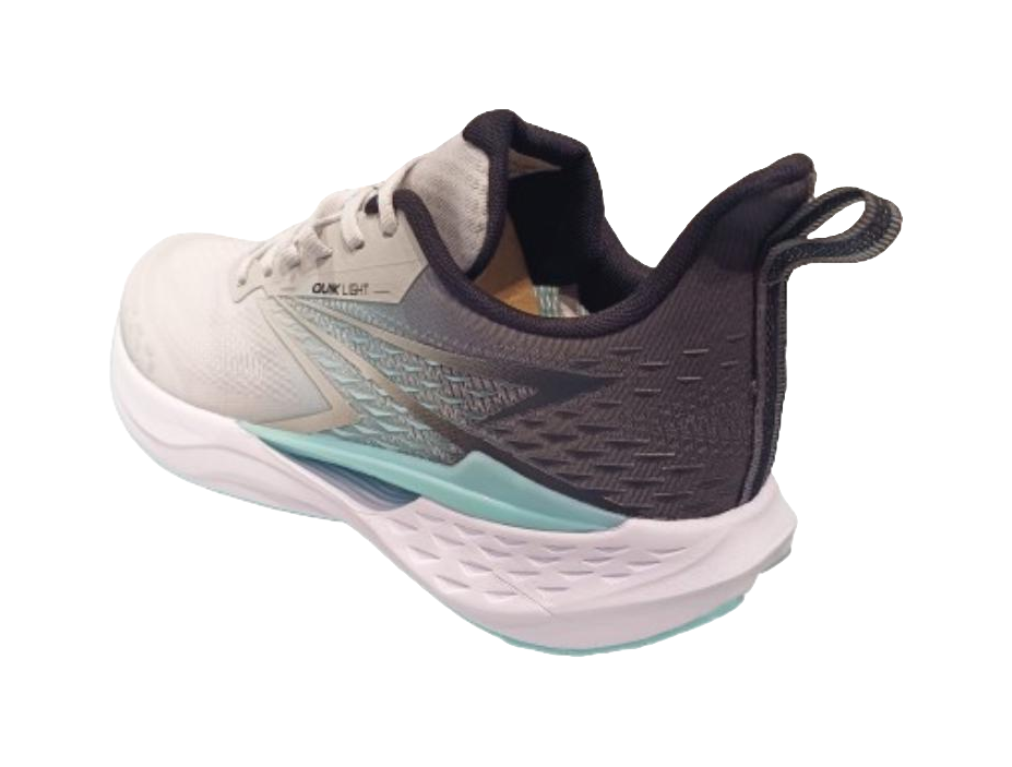 361° FlyFish Cushioning, Slip Resistant, Breathable, Lightweight Low top Running Shoes Men's Gray Green Black 