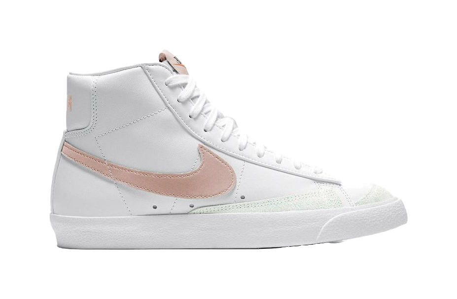 Nike Blazer Mid 77 Vintage White Pink Oxford Womens  vjsneaker.com