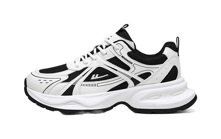 Warrior Abrasion Resistant Lightweight Height Increasing Low top Chunky Sneakers Unisex 