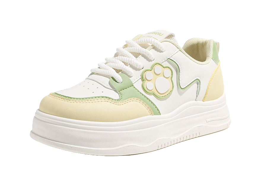 HUANQIU Anti Slip And Wear Resistant Height Increasing Low Top Skateboard Shoes Women's 