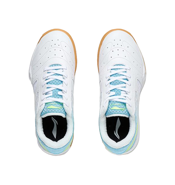 Li-Ning Champion Professional "White Blue" APPS001-6 - Table Tennis Shoe Unisex White Blue