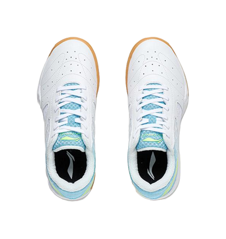 Li-Ning Champion Professional "White Blue" APPS001-6 - Table Tennis Shoe Unisex White Blue