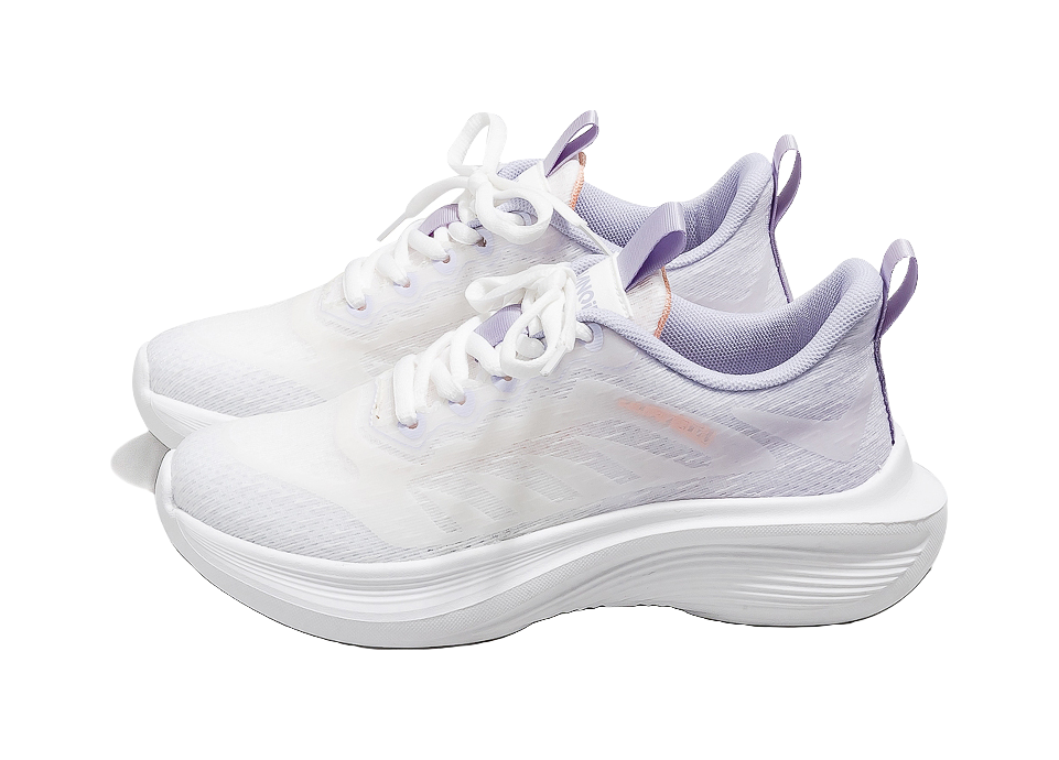 HUANQIU Running Shoes Women's Low top White Purple 