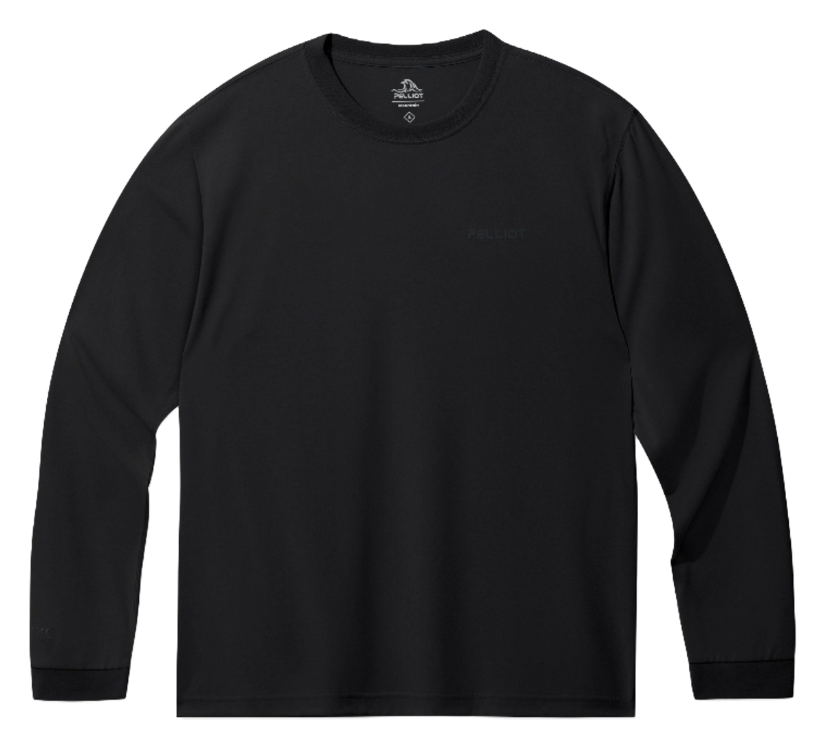 Boxi and PELLIOT outdoor quick drying Polartec power dry, sweat absorbing, breathable, quick drying, casual sports base, comfortable and versatile interior, autumn top, hoodie, round neck, couple's T-shirt, unisex  vjsneaker.com