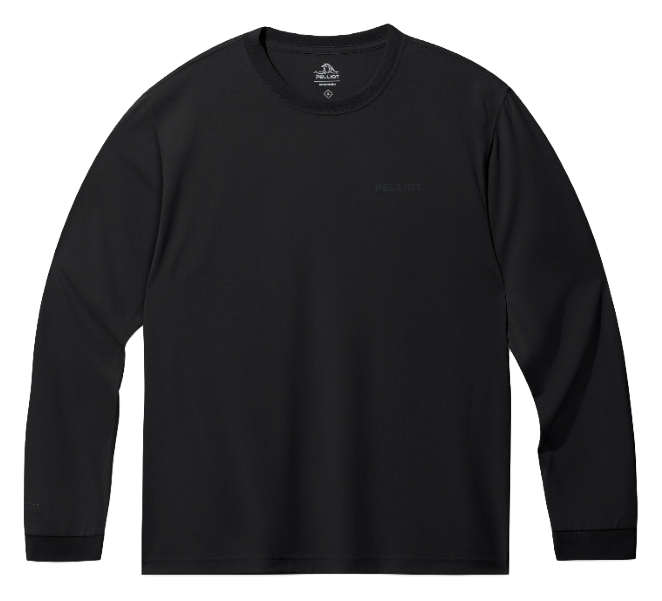 Boxi and PELLIOT outdoor quick drying Polartec power dry, sweat absorbing, breathable, quick drying, casual sports base, comfortable and versatile interior, autumn top, hoodie, round neck, couple's T-shirt, unisex  vjsneaker.com