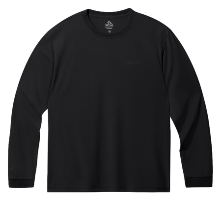 Boxi and PELLIOT outdoor quick drying Polartec power dry, sweat absorbing, breathable, quick drying, casual sports base, comfortable and versatile interior, autumn top, hoodie, round neck, couple's T-shirt, unisex  vjsneaker.com