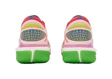 361° Cushioning, Slip Resistant, And Abrasion Resistant Low Top Basketball Shoes Mens Fluorescent Hot Coral Pink  vjsneaker.com