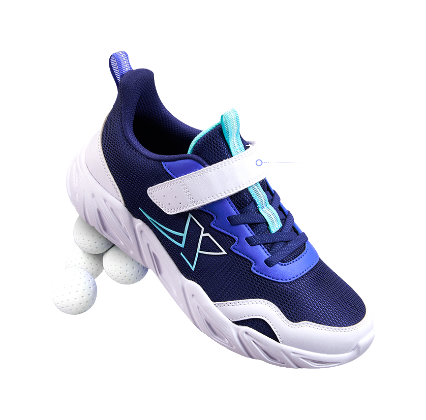 XTEP Anti Kick And Abrasion Resistant Low top Kids' Running Shoes Blue 