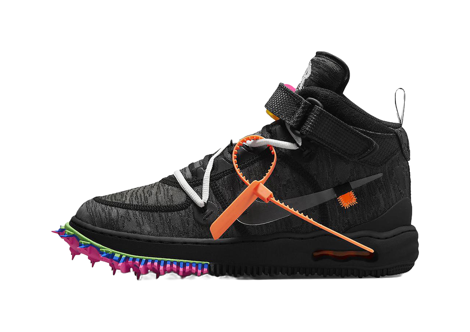 Nike X Off White Air Force 1 Mid Black  VJSNEAKER
