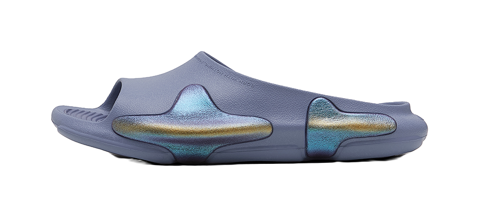 EQLZ EQUALIZER Oasis EVA Slip Resistant Abrasion Resistant Cushioning Slide Slippers Unisex Phantom Purple