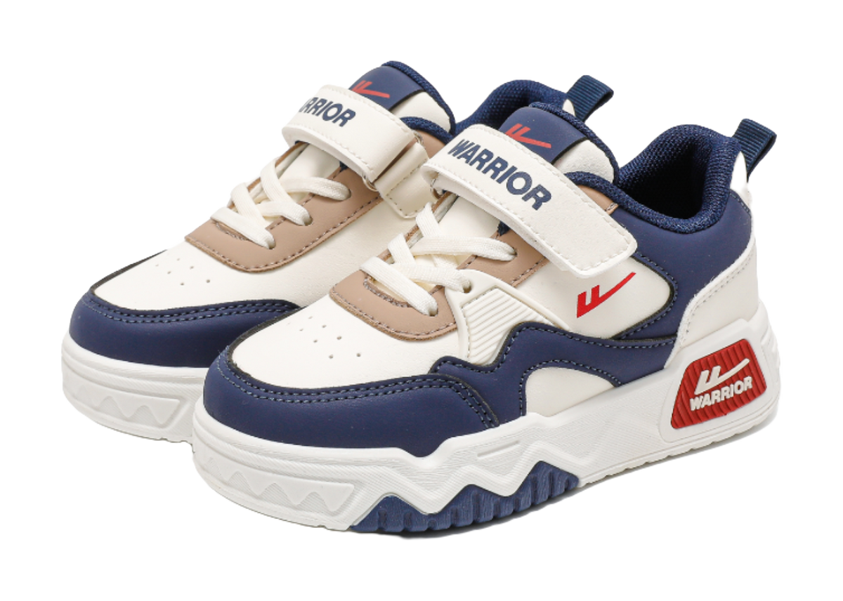 Warrior Boys Athletic Shoes Breathable Lightweight Cushioning Low top Girl Skateboard Shoes Kids  VJSNEAKER