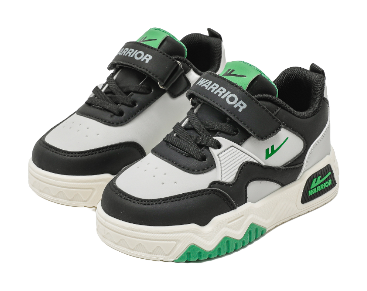 Warrior Boys Athletic Shoes Breathable Lightweight Cushioning Low top Girl Skateboard Shoes Kids  VJSNEAKER