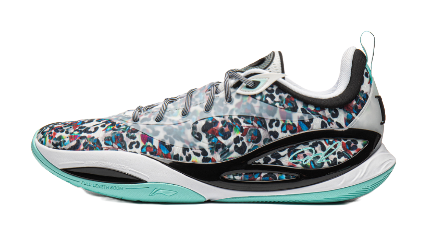 Li Ning DLO2 Low top Basketball Shoes Unisex White Black
