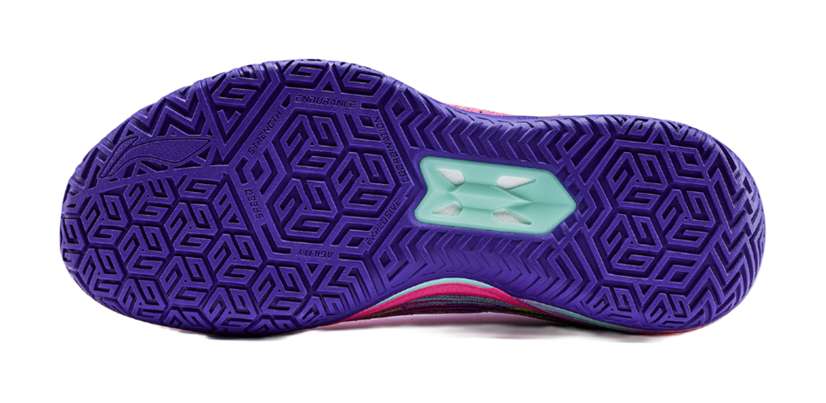 LiNing Liren 6 V2 'Error' Downtime - Basketball Shoes for Men and Women Fluorescent Rose Purple Red