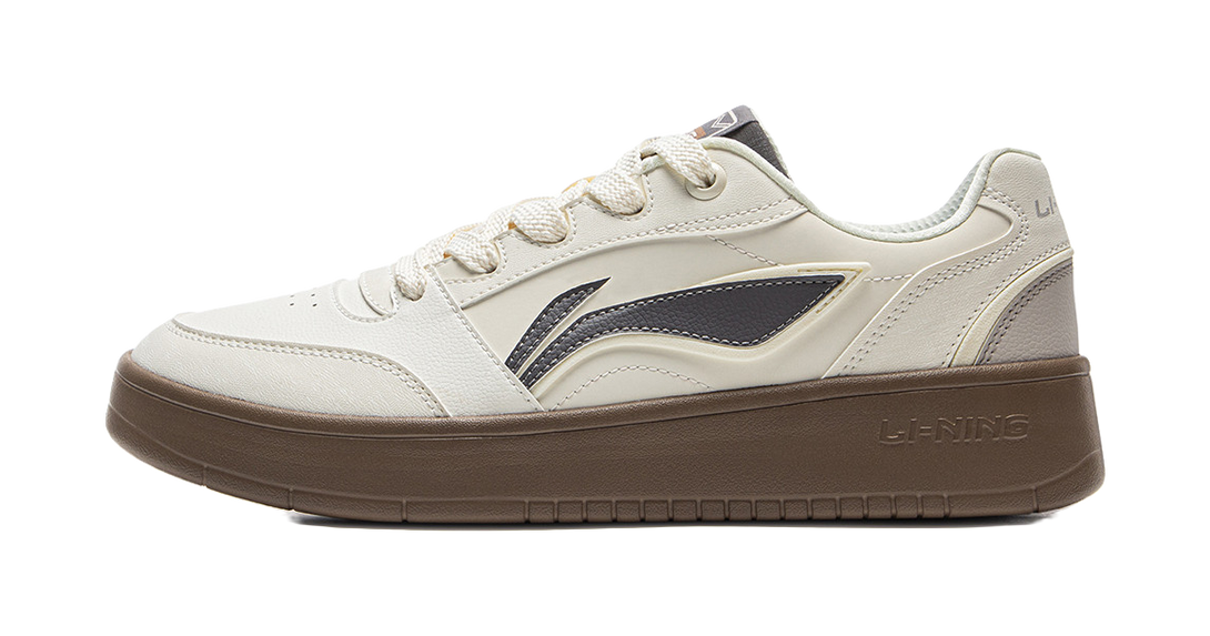 LiNing Yuanbao V3 Anti Slip Wear Resistant Low Top Skateboard Shoes Men's Ecru 