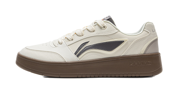 LiNing Yuanbao V3 Anti Slip Wear Resistant Low Top Skateboard Shoes Men's Ecru 