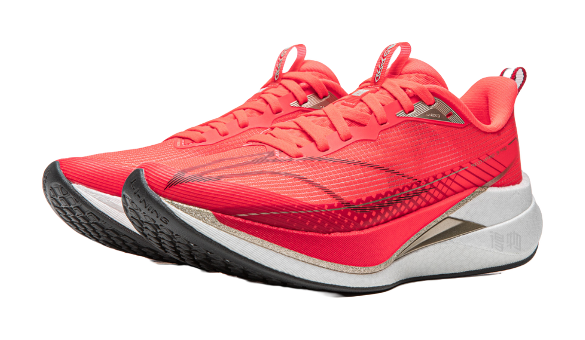 Li-Ning Red Hare 9 PRO "Fluorescent Red" ARPW002-34 - Running Shoe Unisex Red Gold