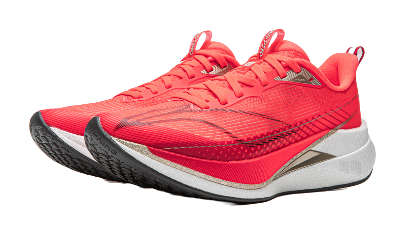Li-Ning Red Hare 9 PRO "Fluorescent Red" ARPW002-34 - Running Shoe Unisex Red Gold