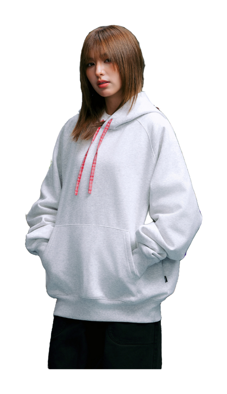 WHOOSIS Thousand Paper Crane Splicing Grid Casual Loose Plush Versatile Campus Hoodie Hoodie Sweatshirt Unisex  vjsneaker.com