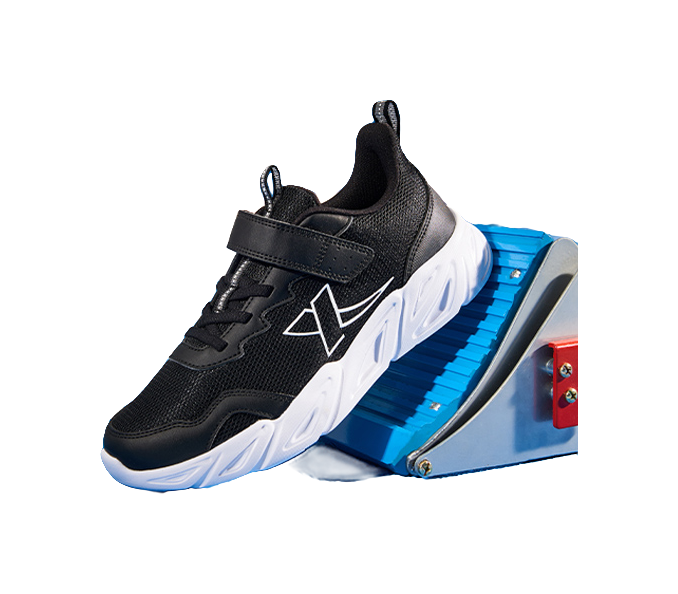 XTEP Slip Resistant Shock Absorbers Low top Kids' Running Shoes Black Unisex 