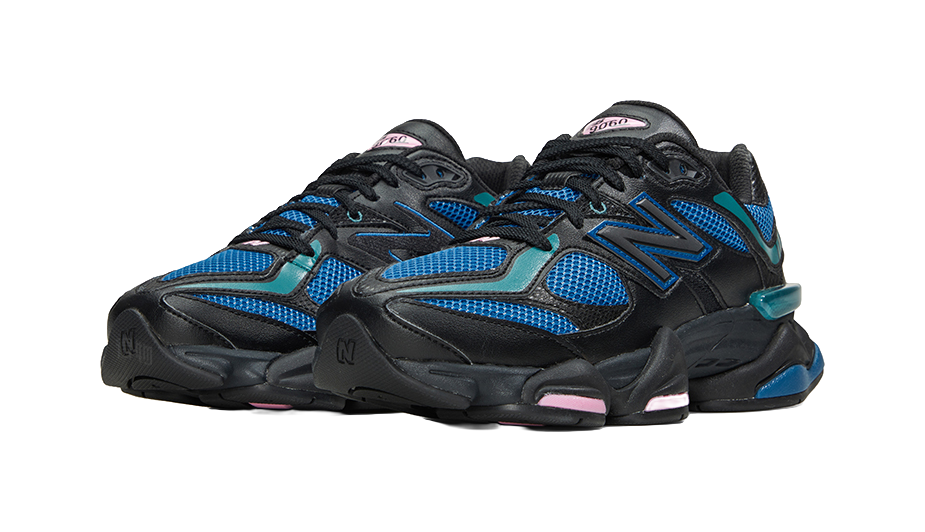 9060 New Balance Black Blue Agate  vjsneaker.com