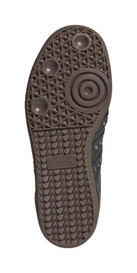 Samba Wmns Adidas Originals Og Studded Stripes - Dark Khaki Black Womens  vjsneaker.com