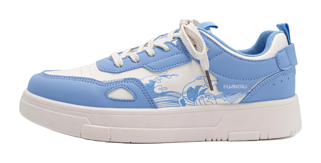 HUANQIU Coverage Slip Resistant Lightweight Height Increasing Low top Skateboard Shoes Men's 