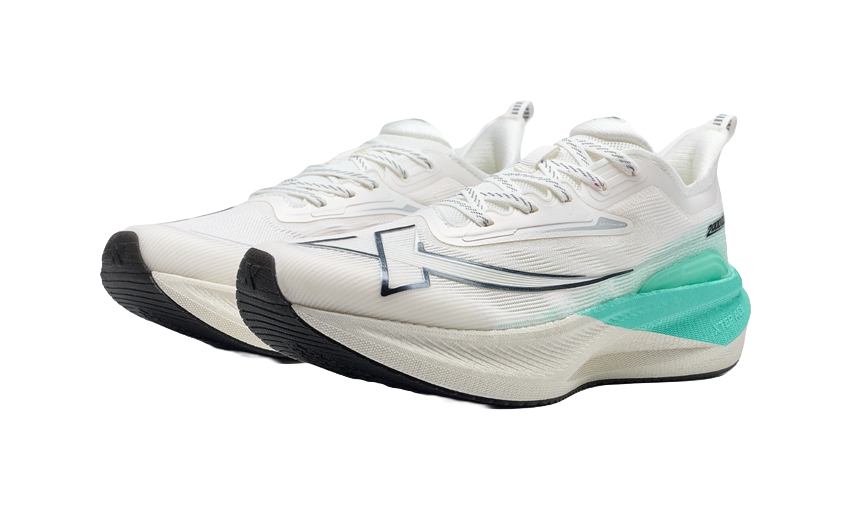 XTEP Two Thousand Kilometers 2.0 Anti Slip Wear Resistant Low Top Running Shoes Women's Sail White 