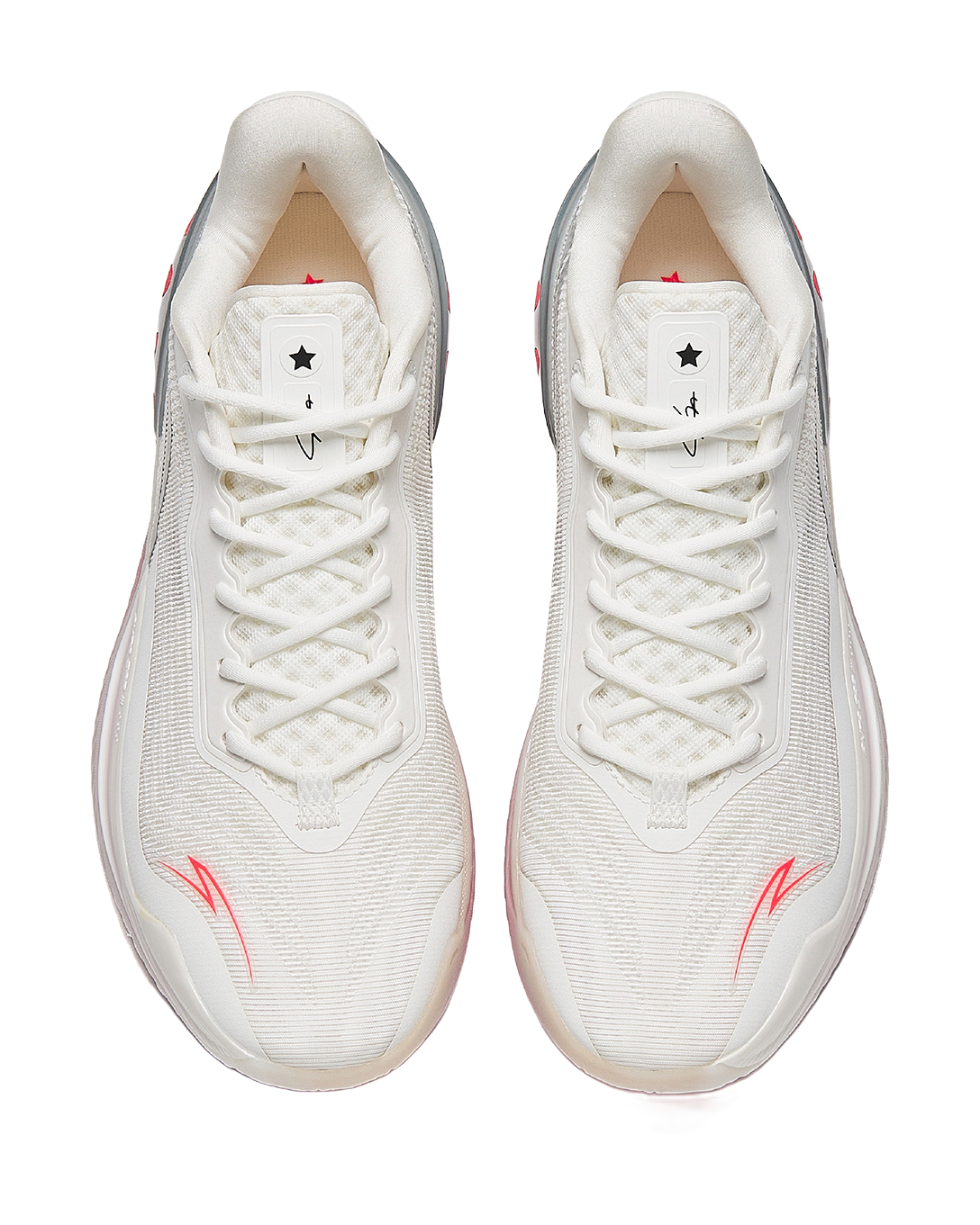 Anta Zap 3 Cushioning, Wear Resistant Low top Basketball Shoes Mens White Red  VJSNEAKER