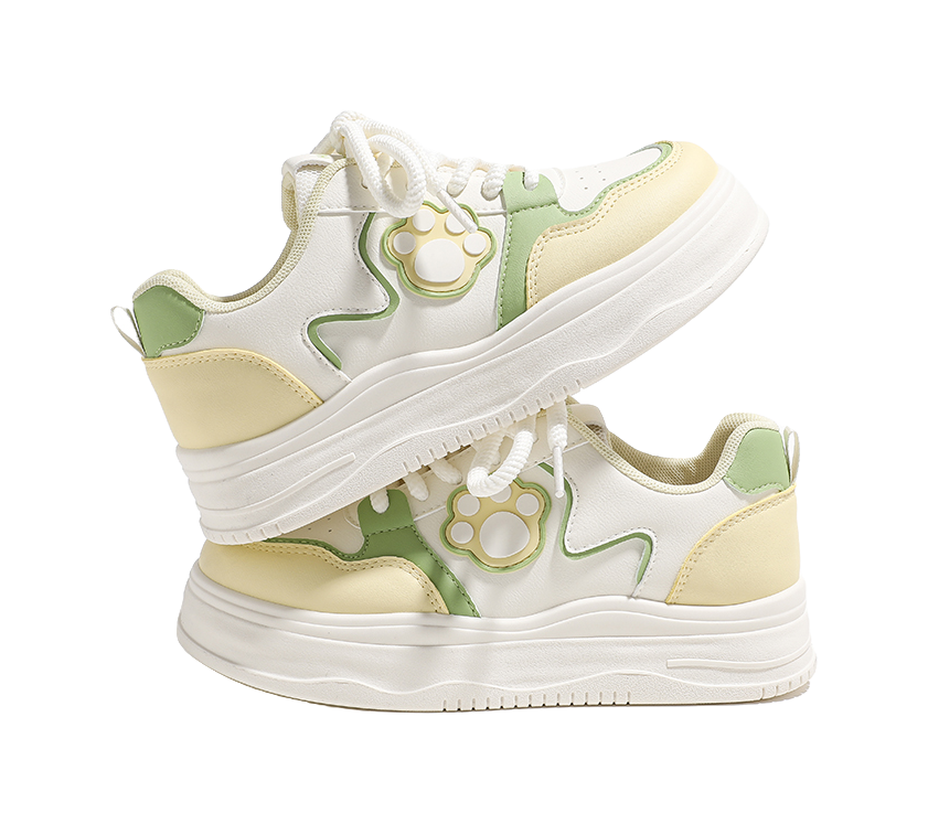 HUANQIU Anti Slip And Wear Resistant Height Increasing Low Top Skateboard Shoes Women's 