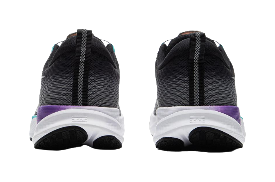 LINING YOUNG Slip-Resistant Cushioning Low-Top Kids' Running Shoes Black Gray Teenagers 