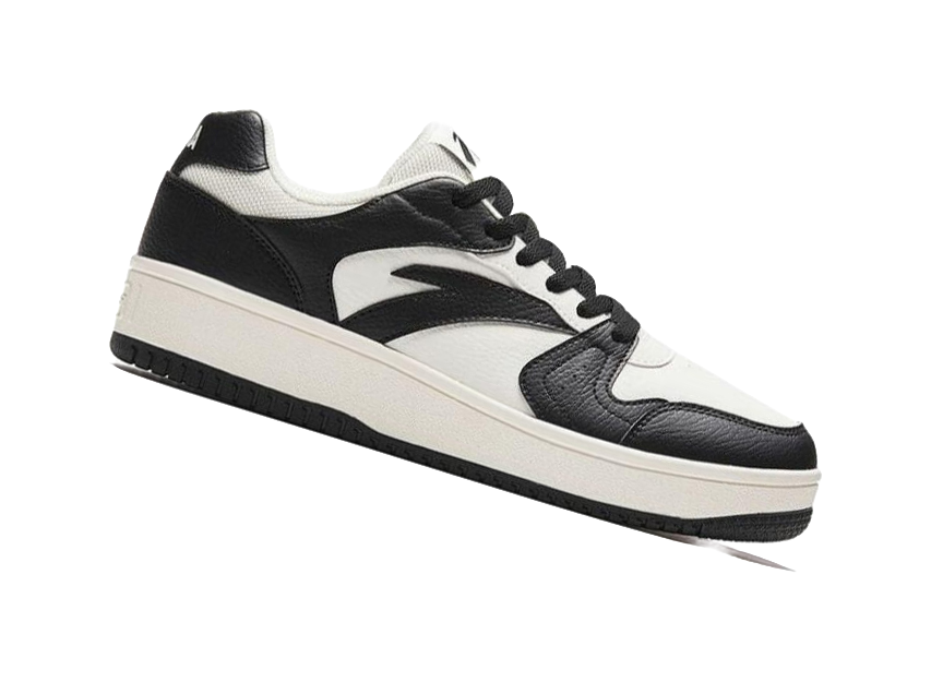 Anta Little Zero Feeling Slip Resistant, Abrasion Resistant, Lightweight Low top Skateboard Shoes Men's Black White 