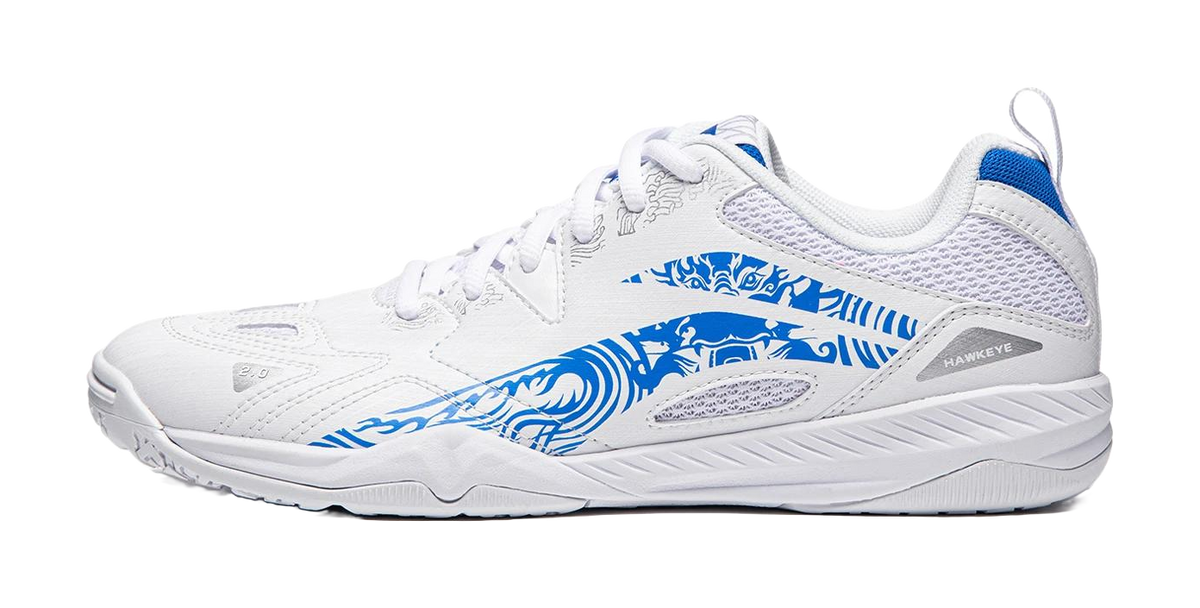 Li-Ning Eagle Eye 2.0 "White/Blue" APPU025-7 - Table Tennis Shoe Unisex White