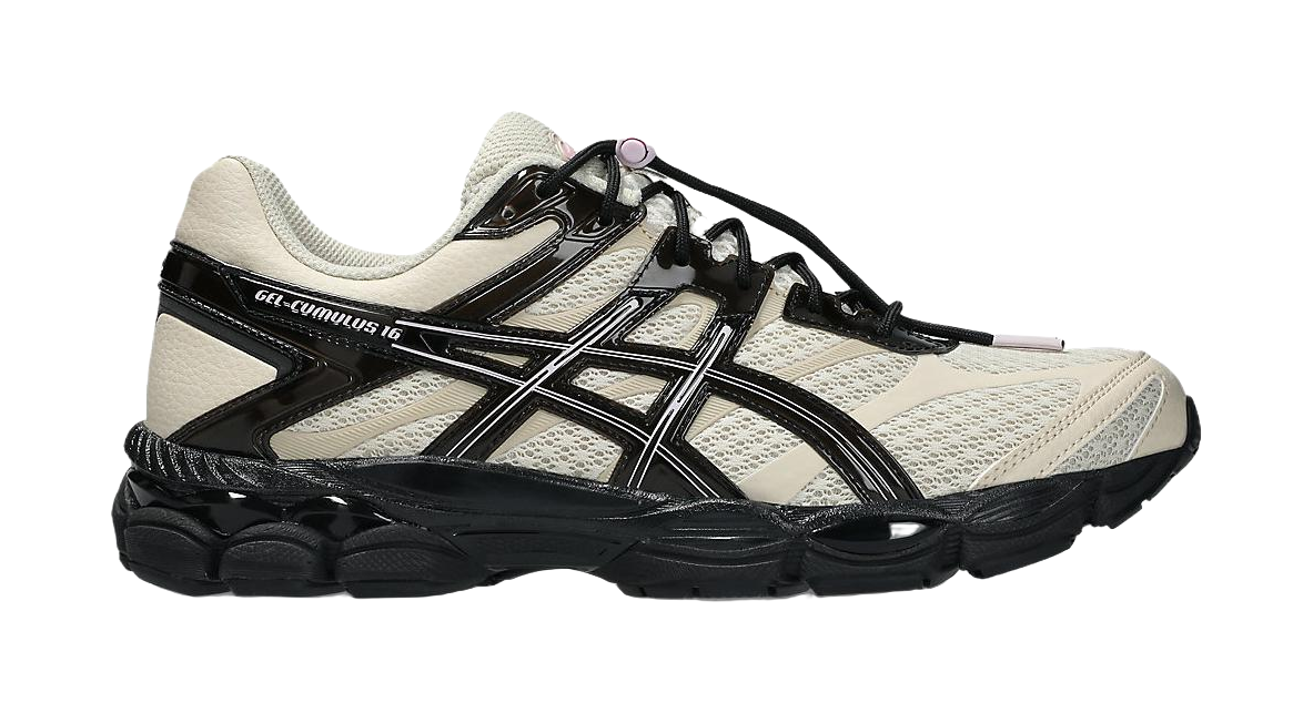 FINESSE x ASICS Gel Cumulus 16 Running Shoes Unisex White Black  vjsneaker.com