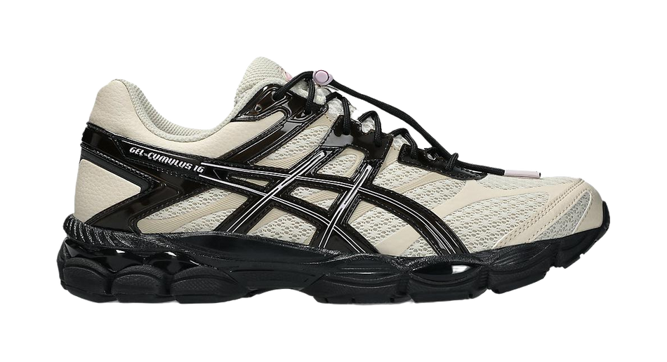 FINESSE x ASICS Gel Cumulus 16 Running Shoes Unisex White Black  vjsneaker.com