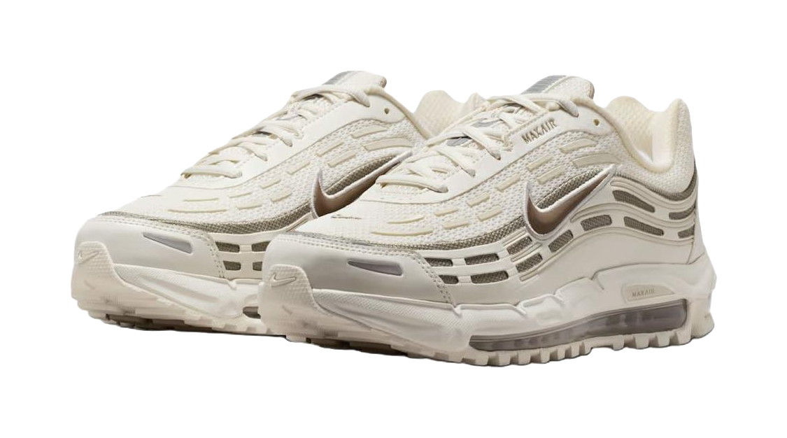 Nike AIR MAX TL 2.5 Breathable Support Casual Shoes Mens Beige White Brown  vjsneaker.com