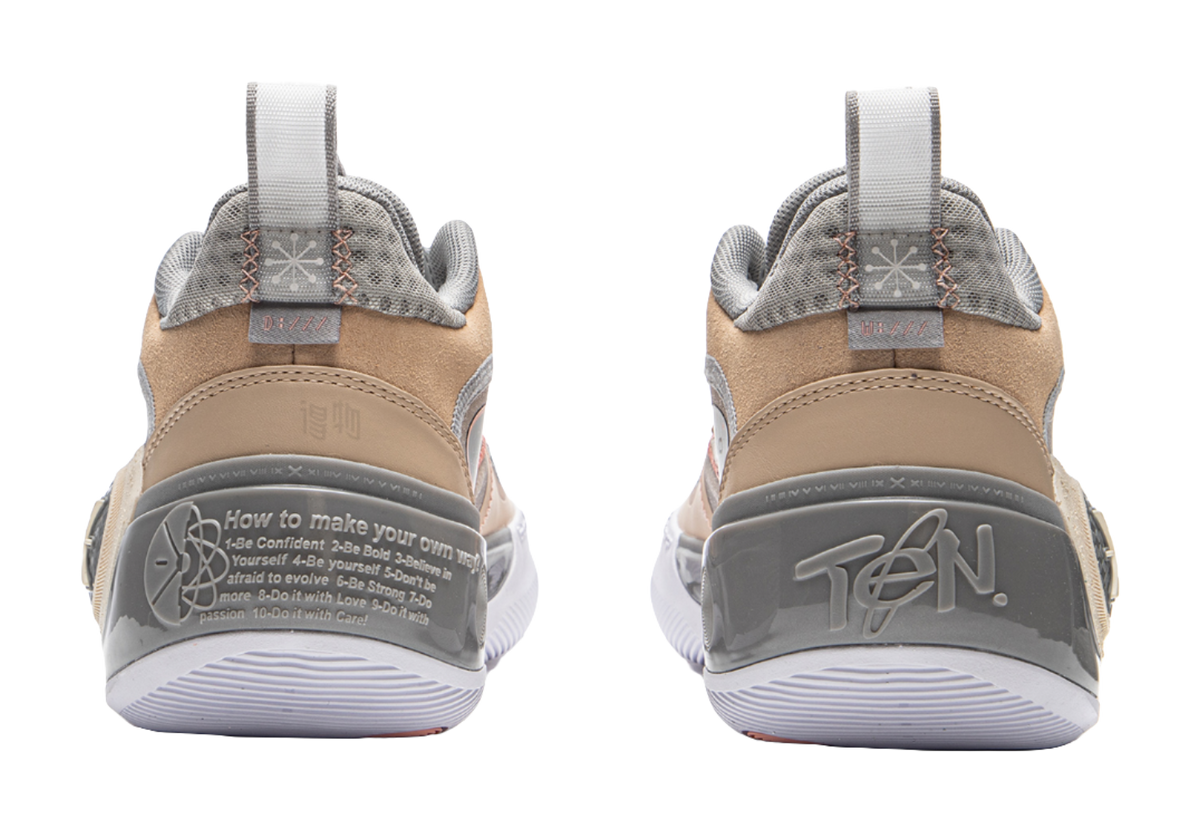 LiNing WOW 10 Way Of Wade 10 Slip Resistant Abrasion Resistant Low top Basketball Shoes Mens Sandy Umber  VJSNEAKER