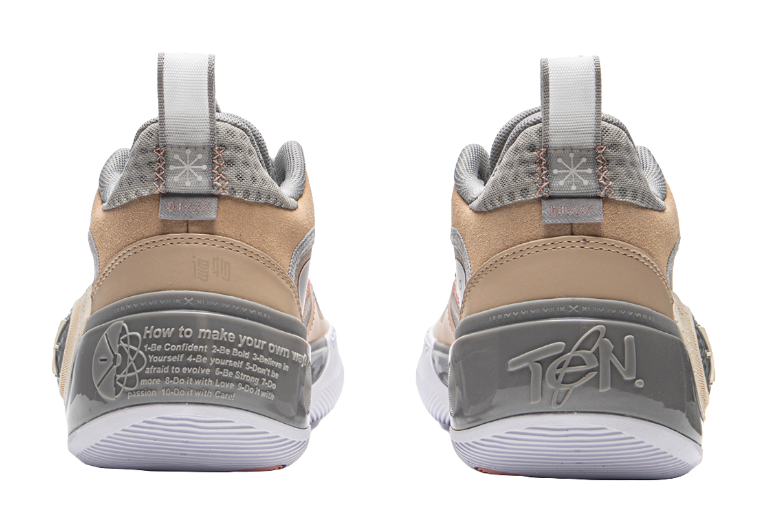 LiNing WOW 10 Way Of Wade 10 Slip Resistant Abrasion Resistant Low top Basketball Shoes Mens Sandy Umber  VJSNEAKER