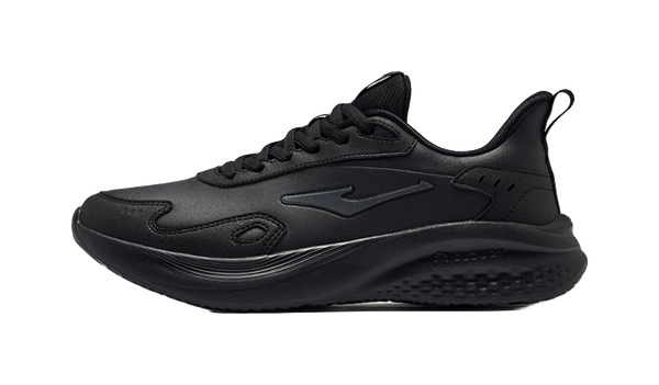 Erke Elegant Ride Shock Absorbers Slip Resistant Low top Running Shoes Men's Jet Black 