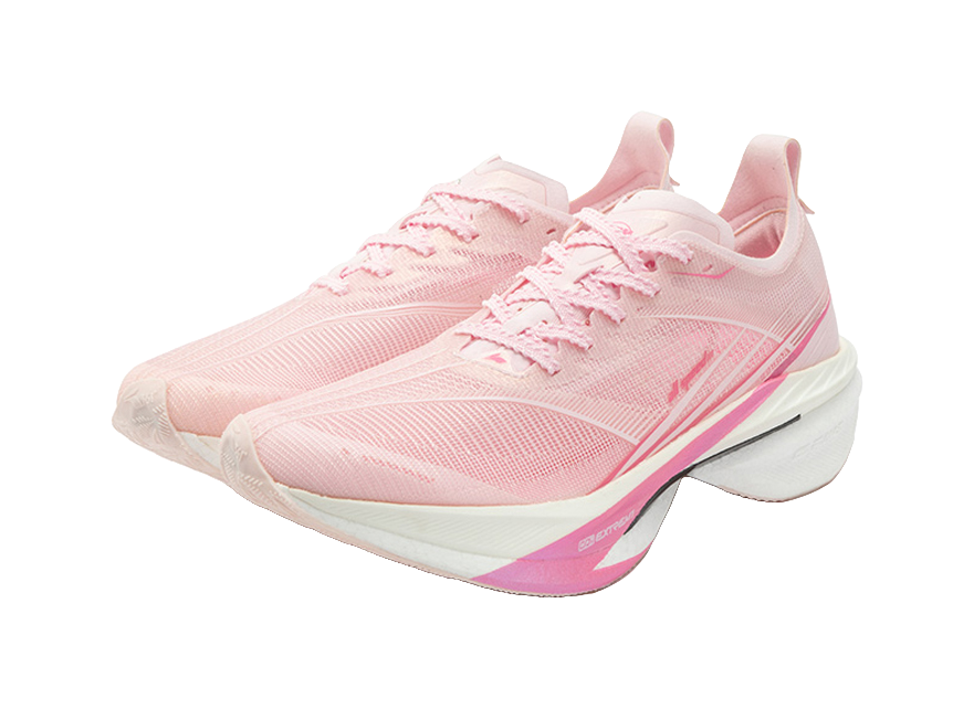 361° Flying Dragon 2.0 Running Shoes Men's Low top Pure White Pink/Bubble Gum Pink 