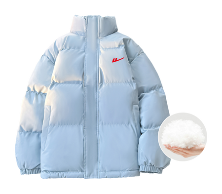 WARRIOR Puffer Jackets Unisex Stand Collar Thickened  VJSNEAKER