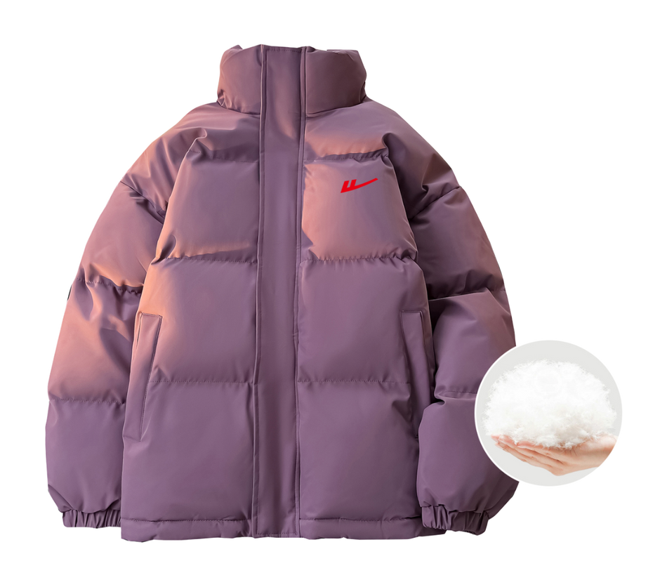 WARRIOR Puffer Jackets Unisex Stand Collar Thickened  VJSNEAKER