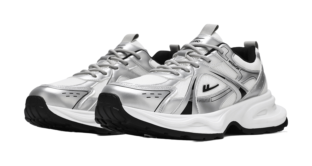 Warrior Abrasion Resistant Lightweight Height Increasing Low top Chunky Sneakers Unisex 