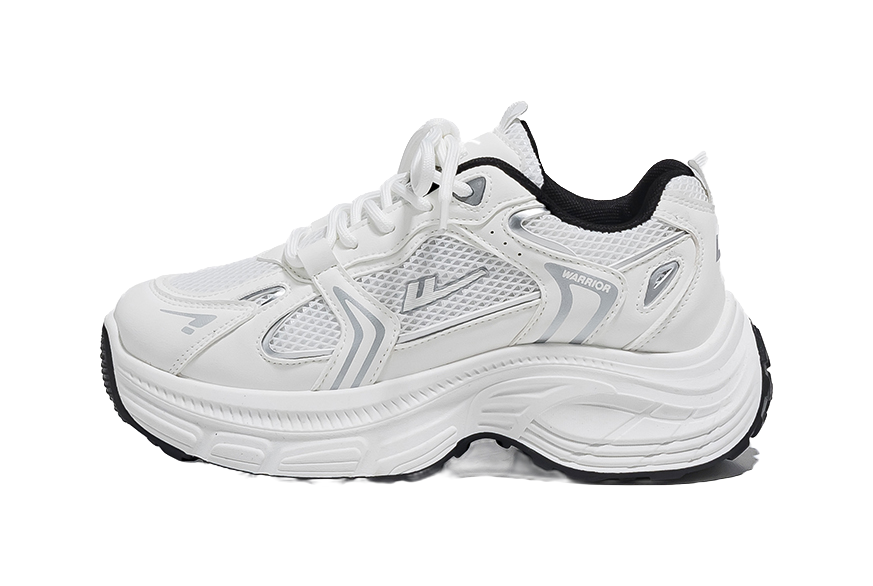 Warrior Low top Chunky Sneakers Women's Silver 