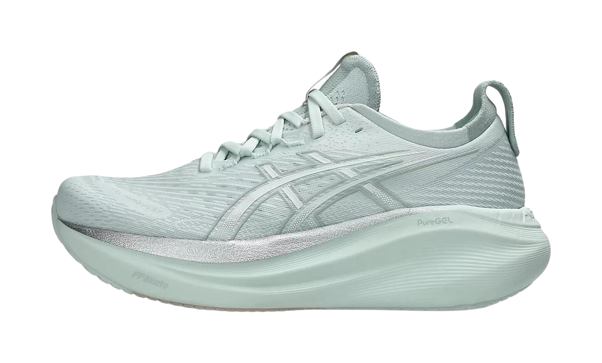 ASICS Gel Nimbus 27 Pure Aqua White Womens  vjsneaker.com