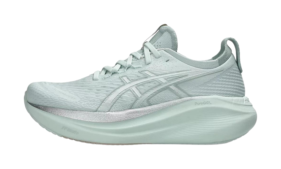 ASICS Gel Nimbus 27 Pure Aqua White Womens  vjsneaker.com