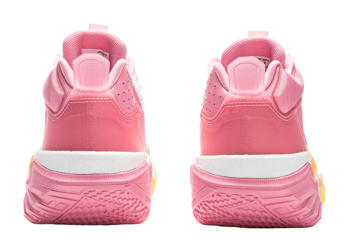 Li Ning Jie Ao 2High Basketball Shoes Mens High top Fairy Pink/Soft Apricot Yellow  VJSNEAKER