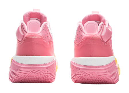 Li Ning Jie Ao 2High Basketball Shoes Mens High top Fairy Pink/Soft Apricot Yellow  VJSNEAKER